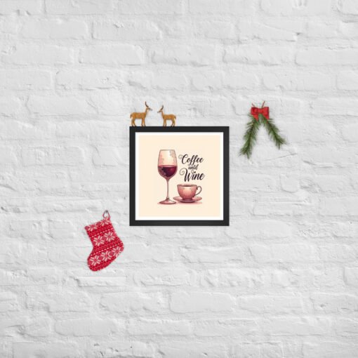 Coffee Until Wine – Framed Wall Art - Image 3