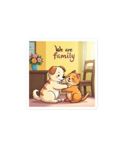 We Are Family – Dog & Cat Vinyl Sticker
