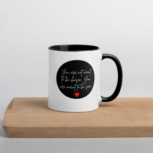 “Seen, Not Chosen” – Bold Empowerment Quote Mug - Image 4