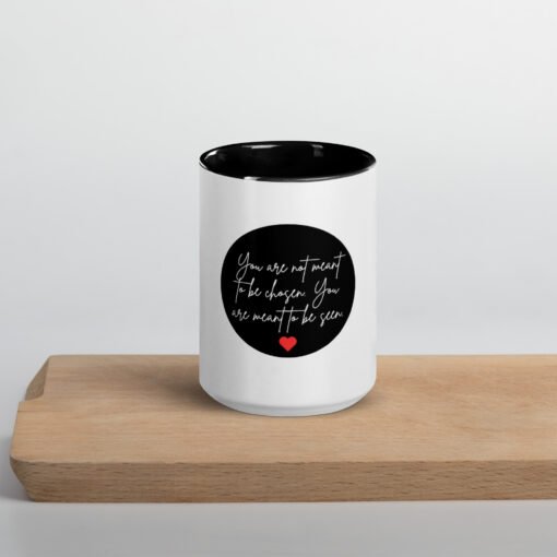 “Seen, Not Chosen” – Bold Empowerment Quote Mug