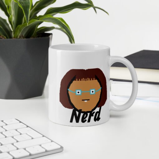 "Nerd Girl Energy" – Smart, Bold & Unapologetic Mug - Image 3
